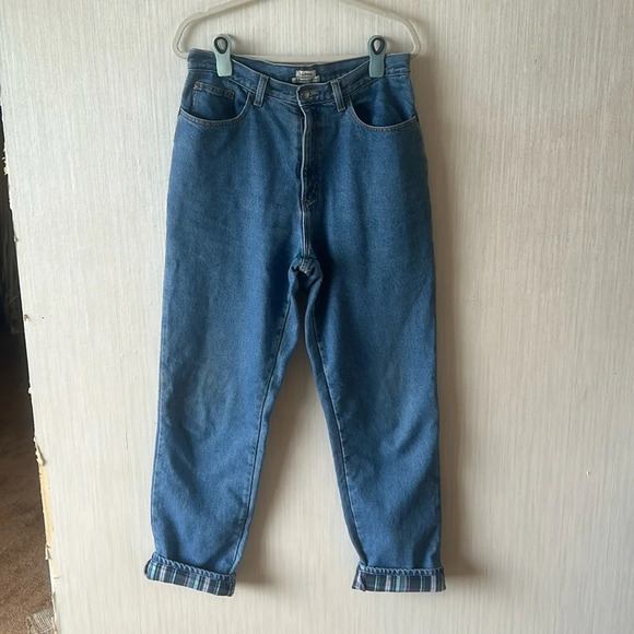 Vintage LL Bean Flannel lined Jeans - Picture 1 of 6